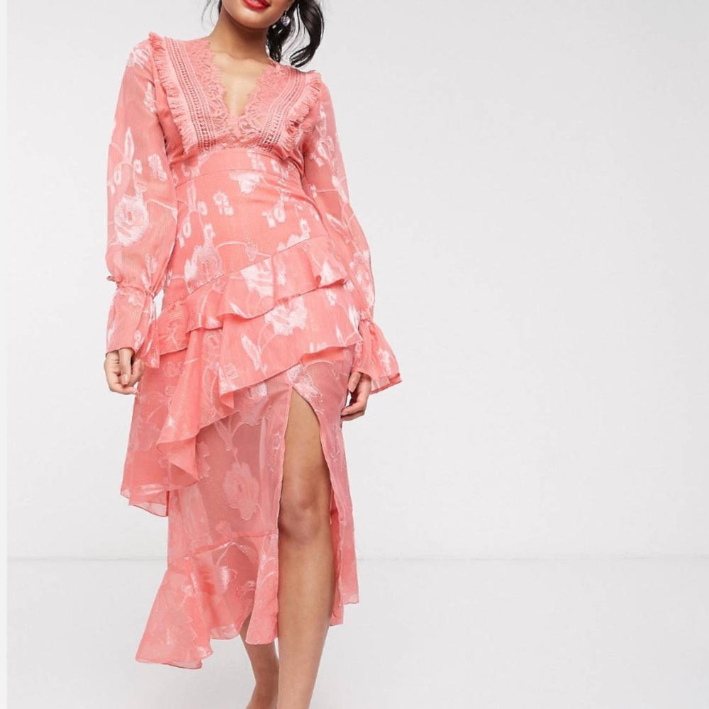 ASOS Dark Pink Midi dress